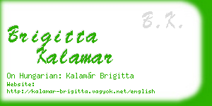 brigitta kalamar business card