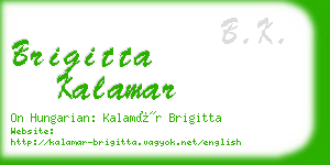 brigitta kalamar business card